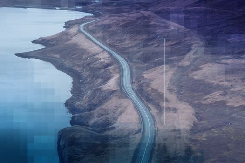 A road that runs along the sea